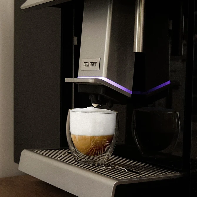 Coffee Format DOUBLE — kawa mleczna z pianą pod wylewką