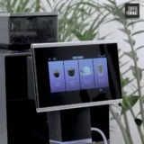Ekran dotykowy Coffee Format FIT z menu espresso, americano, cappuccino i caffe latte
