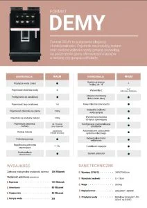 Karta katalogowa Coffee Format DEMY W4LM — pobierz PDF