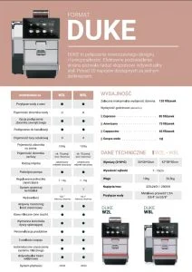 Karta katalogowa Coffee Format DUKE W2L i W8L — pobierz PDF