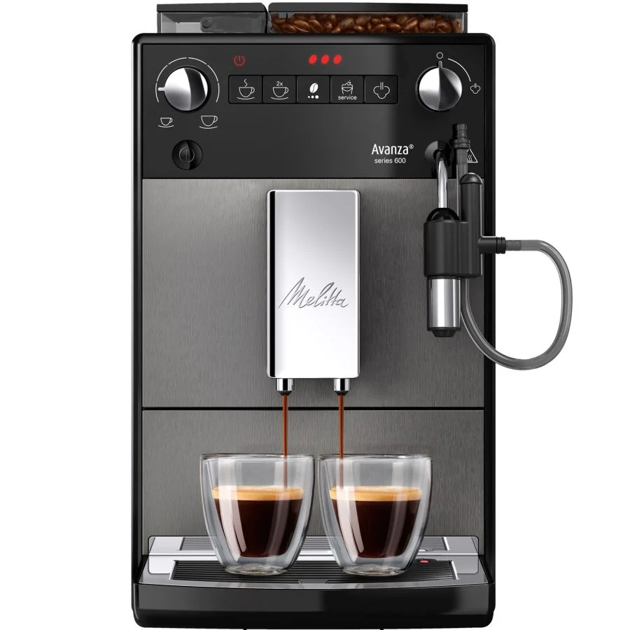 Melitta Avanza — przygotowanie dwóch espresso