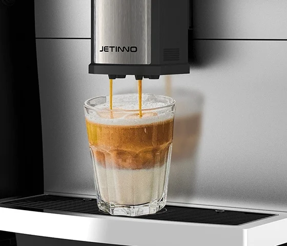 Jetinno JL30 — przygotowanie kawy mlecznej