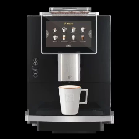 Tchibo Coffea Office — widok z przodu z filiżanką