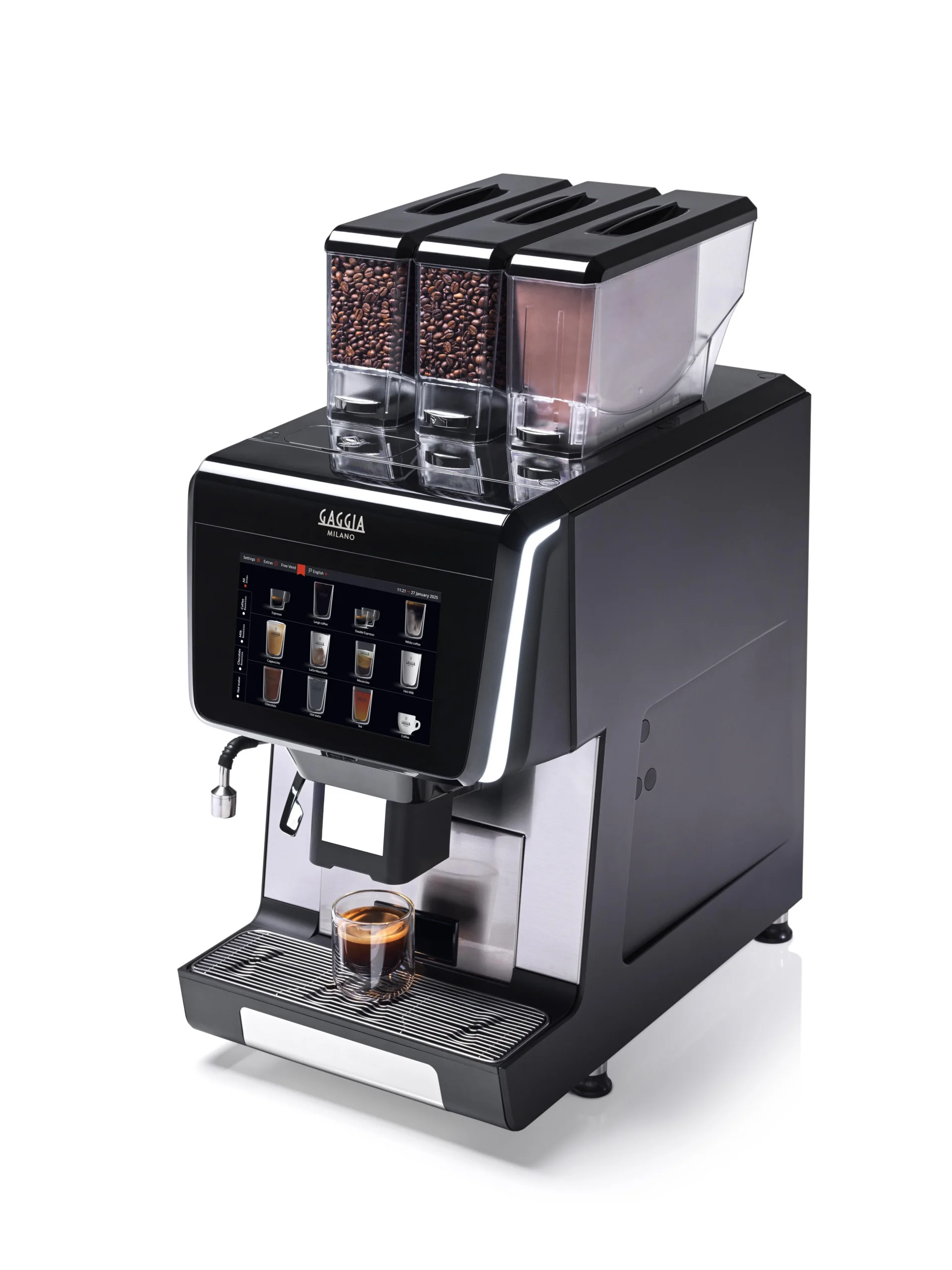 Gaggia G700 — obudowa widziana pod kątem