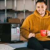 Melitta Barista TS Smart srebrno-czarny — widok z przodu
